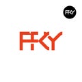 FKY Logo Letter Monogram Design Royalty Free Stock Photo