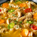 Flaczki - tripe soup the Polish way Royalty Free Stock Photo