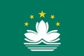 Flag of the administrative district of Macau. China