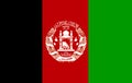 Flag of Afganistan Royalty Free Stock Photo