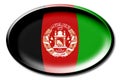 Afghanistan - round country flag with an edge