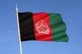 Flag of Afghanistan - Central Asia Royalty Free Stock Photo