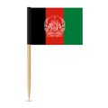 Flag of Afghanistan. Flag toothpick 10eps