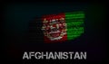 Flag of the Afghanistan. Vector illustration in grunge style with cracks and abrasions. Good image for print Royalty Free Stock Photo