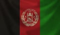 Flag of Afghanistan. Royalty Free Stock Photo