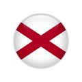 Flag Alabama button