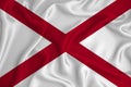 Flag of Alabama in the United States on the background texture. Concept for designer solutions Royalty Free Stock Photo
