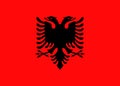 Flag of Albania Illustration Country Background