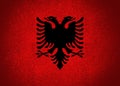 Flag of Albania Illustration Country Background