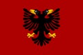 Glossy glass flag of Albania from 1920 to 1926