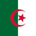 Flag of Algeria. Correct RGB colours Royalty Free Stock Photo