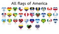 Flag of America heart Royalty Free Stock Photo