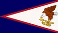 Flag of American Samoa. official symbol of Eastern Samoa