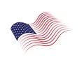 Flag american vector icon illustration