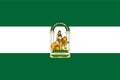 Flag of Andalucia Royalty Free Stock Photo