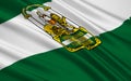 Flag of Andalusia, Spain Royalty Free Stock Photo