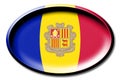 Andorra - round country flag with an edge