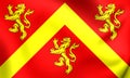 Flag of Anglesey, Wales.