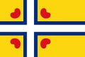 flag of Anglo Frisian peoples Frisians. flag representing ethnic group or culture, regional authorities. no flagpole. Plane layout