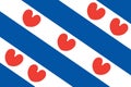 flag of Anglo Frisian peoples West Frisians. flag representing ethnic group or culture, regional authorities. no flagpole. Plane
