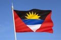 Flag of Antigua and Barbuda - The Caribbean Royalty Free Stock Photo