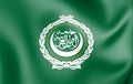 Flag of the Arab League. 3D Illustration Royalty Free Stock Photo