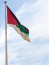 Flag of the Arab Revolt in Aqaba city Royalty Free Stock Photo