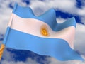 Flag. Argentina Royalty Free Stock Photo