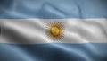 Flag of Argentina. flag fluttering in the wind.