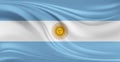 Flag of Argentina Flying in the Air 8