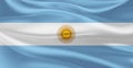 Flag of Argentina Flying in the Air 7