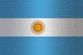 Flag of Argentina on a stone wall background Royalty Free Stock Photo