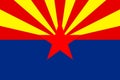 Flag of Arizona Royalty Free Stock Photo