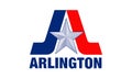 Flag of Arlington. State of texas. USA Royalty Free Stock Photo