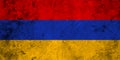 Flag of the Armenia close up