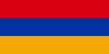 Flag of Armenia. Official colors. Correct proportion. Vector
