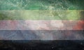 flag of Aromantic Pride with fabric texture. equality concept. grunge retro plain background. Top view