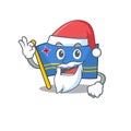 Flag aruba character santa claus cartoon style mascot