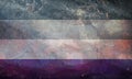 flag of Asexual Pride with fabric texture. equality concept. grunge retro plain background. Top view