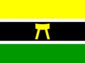 Glossy glass Flag of Ashanti people