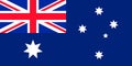 Flag of Australia. Symbol of Independence Day, souvenir soccer game, button language, icon