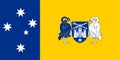 Flag of Australian Capital Territory or Federal Capital Territory Commonwealth of Australia, ACT, FCT, vertical bicolour of blue