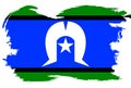 Torres Strait Islander Flag Border Grunge