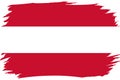 Flag of Austria. Austrian national symbol in official colors. Template icon. Abstract vector background Royalty Free Stock Photo