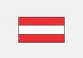 Flag of Austria featuring three horizontal stripes: red at the top and Royalty Free Stock Photo