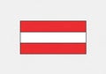 Flag of Austria featuring three horizontal stripes: red at the top and Royalty Free Stock Photo