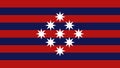 flag of Austronesian peoples Minahasans. flag representing ethnic group or culture, regional authorities. no flagpole. Plane