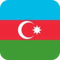 Flag Azerbaijan illustration vector eps