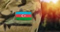 Azerbaijan on military uniform