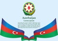 Flag of Azerbaijan, Republic of Azerbaijan. vector illustration